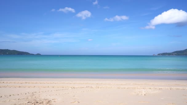 Pantai Phuket Ombak Laut Menerjang Pantai Kosong Pantai Kosong Pantai — Stok Video