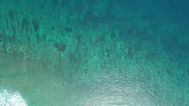 Vista Aérea Drone Video Ondulaciones Olas Mar Abierto Vista Superior — Vídeos de Stock