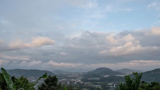 Images Timelapse Des Nuages Sombres Pluie Dessus Mer Nuages Tempête — Video