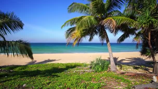 Tomma Stranden Tropiska Havet Natursköna Utanför Patong Stranden Phuket Thailand — Stockvideo
