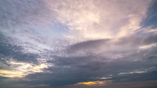 Timelapse Céu Nuvem Negra Nuvens Tempestade Cinza Escuro Tempestades Nubladas — Vídeo de Stock