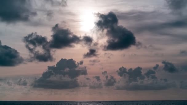 Zeitraffer Schöner Pastellhimmel Mit Sommerwolken Hintergrund Sommerhimmel Wolken Erstaunlich Romantischer — Stockvideo