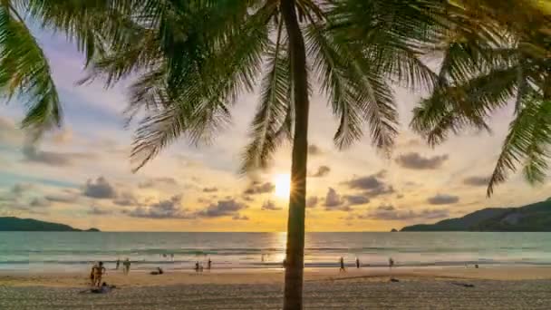 Incredibile Time Lapse Maestoso Tramonto Alba Paesaggio Crepuscolo Natura Cielo — Video Stock