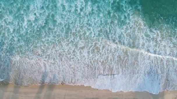 Imagens Alta Qualidade Vista Aérea Detalhe Textura Espuma Mar Onda — Vídeo de Stock