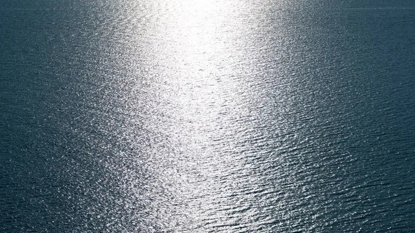 Vista Aérea Textura Superficie Azul Del Mar Con Pequeñas Olas — Foto de Stock