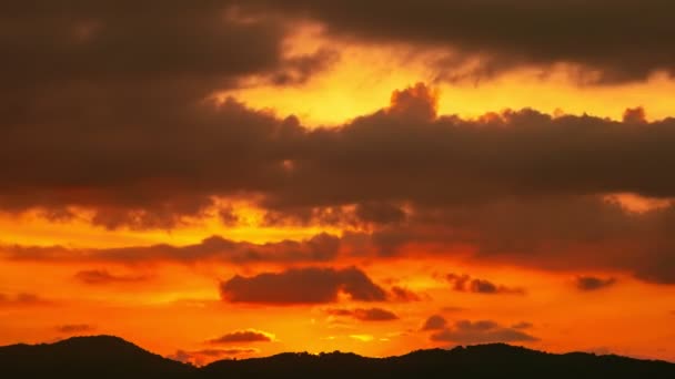 Time Lapse Majestic Sunrise Landscape Increíble Luz Naturaleza Nubes Cielo — Vídeo de stock