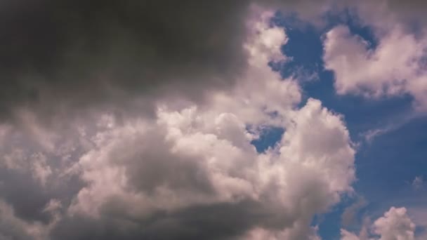Video Roll Zaman Çizelgesi Gökyüzü Kara Bulut Kara Bulutlar Dramatik — Stok video
