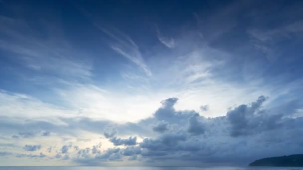 Filmación Roll Timelapse Cielo Nubes Negras Tiempo Lluvioso Nubes Atronadoras — Vídeos de Stock