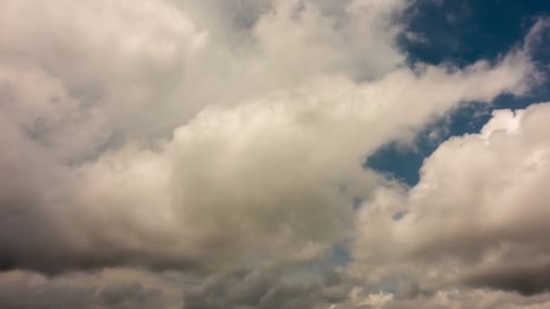 Nagranie Roll Timelapse Niebo Czarne Chmury Deszczową Pogodę Gromy Chmury — Wideo stockowe