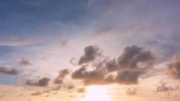 Time Lapse Majestic Sunset Sunrise Landscape Incroyable Lumière Nature Nuage — Video