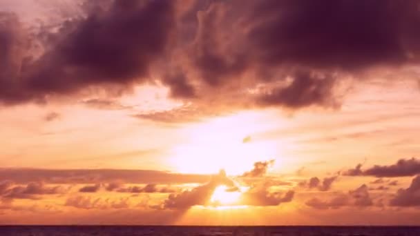 Timelapse Céu Nuvem Negra Nuvens Tempestade Cinza Escuro Céu Dramático — Vídeo de Stock