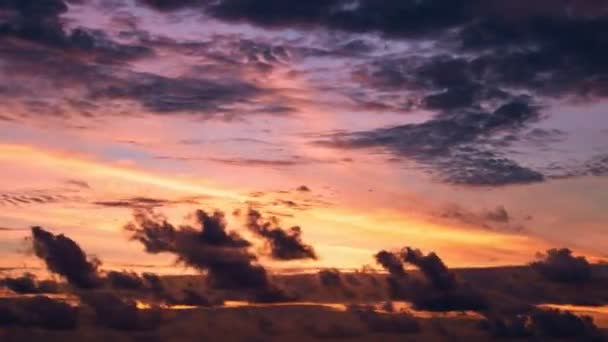 Časová Prodleva Majestic Západ Slunce Nebo Východ Slunce Krajina Úžasné — Stock video