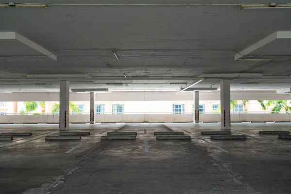 Parking garage department store interior Empty parking lot or garage interior Business building office