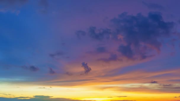Time Lapse Majestic Sunset Sunrise Landscape Amazing Light Nature Cloudscape — Video Stock