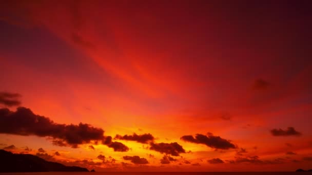 Промежуток Времени Величественный Закат Пейзаж Восхода Солнца Удивительный Свет Природы — стоковое видео