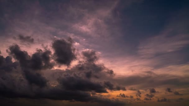 Time Lapse Majestic Sunset Sunrise Landscape Amazing Light Nature Cloudscape — Vídeos de Stock