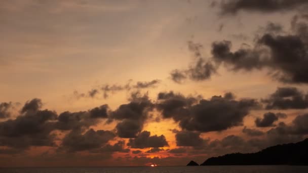 Time Lapse Fenséges Naplemente Vagy Napkelte Táj Csodálatos Fény Természet — Stock videók