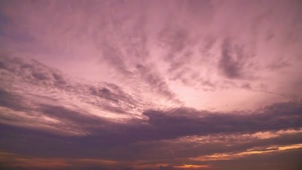 Time Lapse Majestic Sunset Sunrise Landscape Amazing Light Nature Cloudscape — Vídeos de Stock