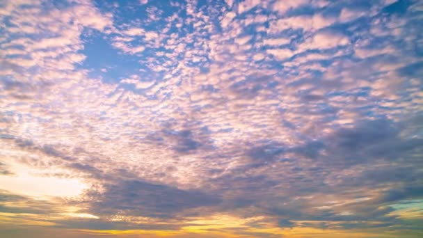 Time Lapse Majestic Sunset Sunrise Landscape Amazing Light Nature Cloudscape — Vídeo de Stock