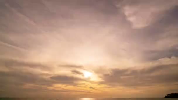 Time Lapse Van Majestueuze Zonsondergang Zonsopgang Landschap Verbazingwekkend Licht Van — Stockvideo