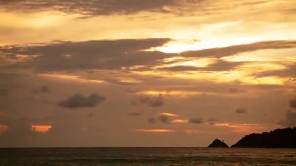 Time Lapse Majestic Sunset Sunrise Landscape Amazing Light Nature Cloudscape — Wideo stockowe