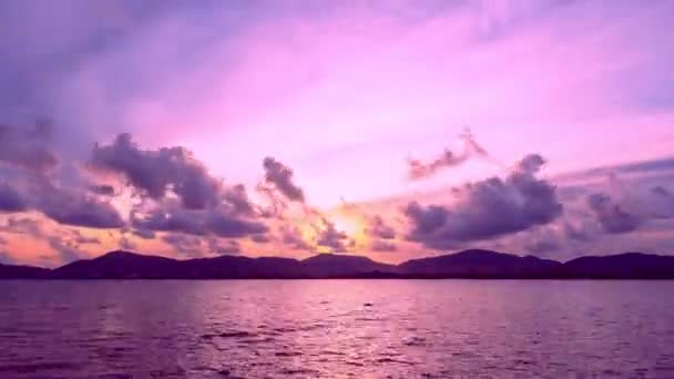 Amazing Time Lapse Colorful Clouds Pasztell Sunset Sunrise Cloudscape Gyönyörű — Stock videók