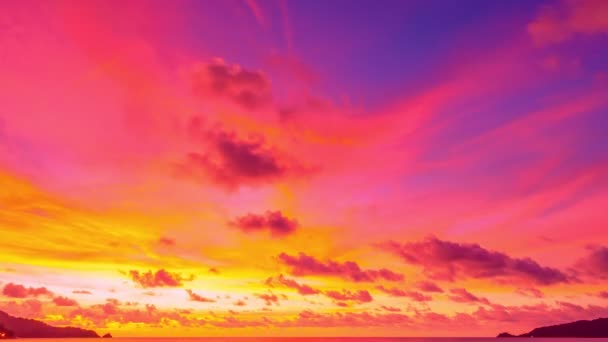 Amazing Time Lapse Colorful Clouds Pastel Sky Sunset Sunrise Cloudscape — Stockvideo