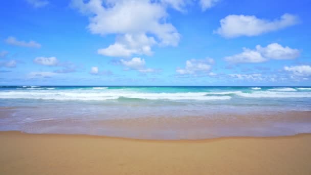 Mar Verano Día Soleado Hermoso Tropical Costa Escénica Frente Phuket — Vídeos de Stock