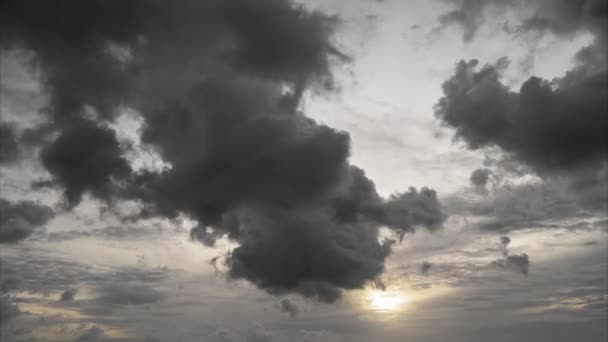 Amazing Nature Cloudscape Time Lapse Storm Clouds Sunset Sunrise Time — Vídeo de Stock