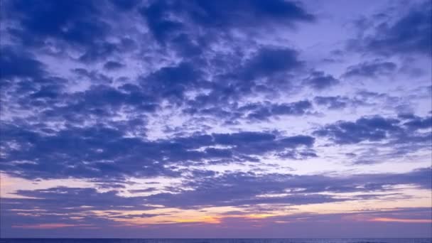 Increíble Paisaje Nublado Naturaleza Tiempo Nubes Lapso Atardecer Amanecer Tiempo — Vídeo de stock