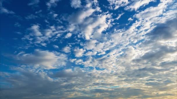 Incredibile Time Lapse Nuvole Colorate Cielo Pastello Tramonto Alba Paesaggio — Video Stock