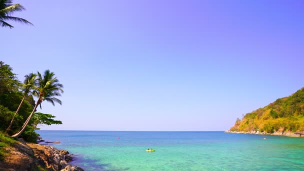 Bellissimo Mare Incredibile Mare Con Cielo Blu Estate Paesaggio Sfondo — Video Stock