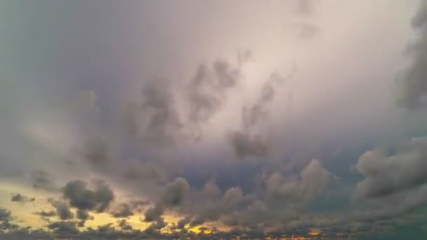 Czas Upływu Niesamowity Kolor Majestatyczny Zachód Słońca Lub Wschód Słońca — Wideo stockowe