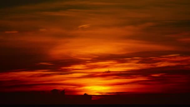 Проміжок Часу Дивовижний Колір Величний Захід Сонця Або Схід Сонця — стокове відео