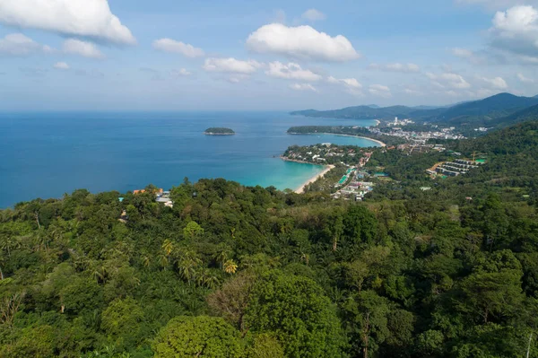 Vista Aérea Drone Tiro Bela Paisagem Baías Ponto Vista Kata — Fotografia de Stock