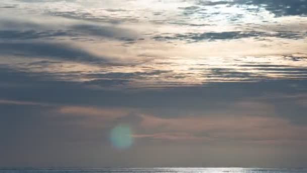 Tempo Lapso Incrível Colorido Majestoso Pôr Sol Paisagem Bela Luz — Vídeo de Stock