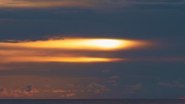 Tiden Förfaller Fantastisk Färgglada Majestätisk Solnedgång Landskap Vackert Ljus Naturen — Stockvideo