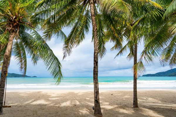 Phuket Patong Beach Summer Beach Palms Trees Patong Beach Phuket — Stock Photo, Image