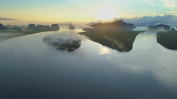 Amazing Landschap Licht Natuur Uitzicht Mooi Licht Zonsopgang Zonsondergang Tropische — Stockvideo