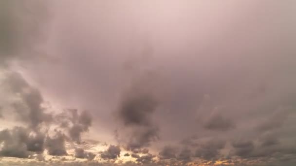 Paisagem Tempo Lapso Nuvens Majestosas Céu Pôr Sol Nascer Sol — Vídeo de Stock