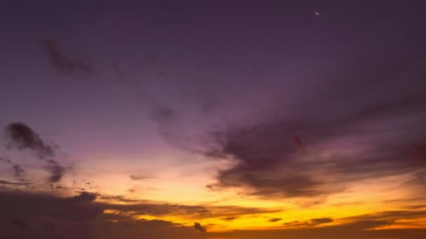 Paisagem Tempo Lapso Nuvens Majestosas Céu Pôr Sol Nascer Sol — Vídeo de Stock