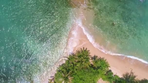 Vista Aerea Incredibile Spiaggia Mare Bellissima Isola Phuket Viaggi Tour — Video Stock