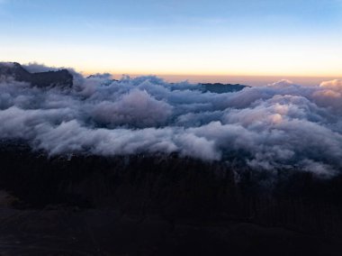 Endonezya 'da sabah manzarası harika.