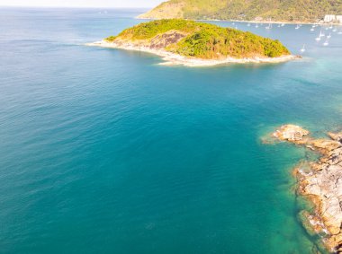 Hava görüntüsü deniz dalgaları yüzey doğa arkaplanı