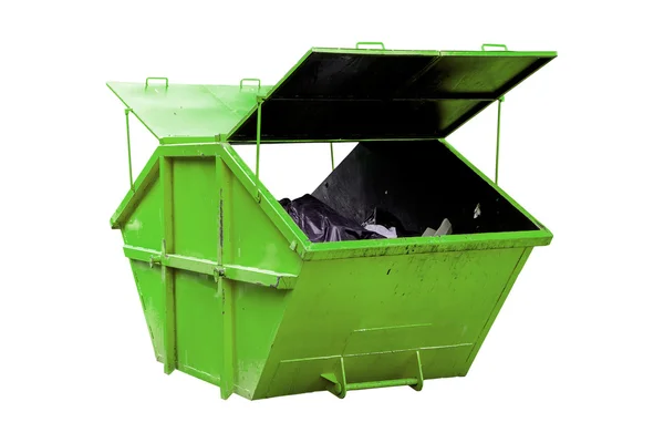 Cestino dei rifiuti industriali (cassonetto) per rifiuti urbani o industria — Foto Stock