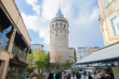 istanbul'da galata Kulesi görünümü
