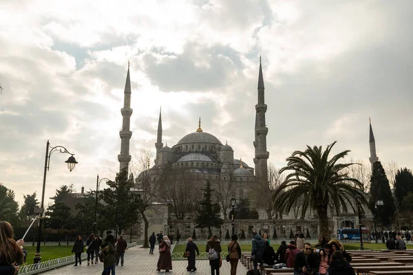 Vue Mosquée Bleue Istanbul — Photo