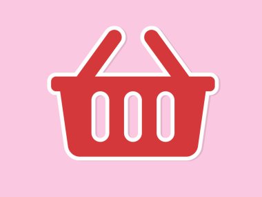 Boş bir alışveriş sepeti çıkartması.