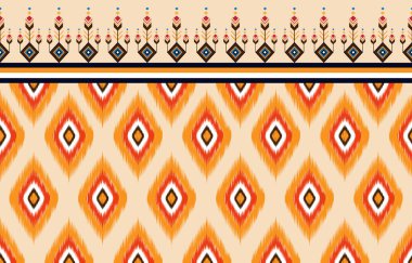 Ikat pürüzsüz şablon arka planı Geleneksel kalıp.