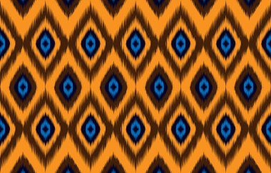 Ikat pürüzsüz şablon arka planı Geleneksel kalıp.